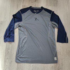 Nike Pro Combat 3/4 Sleeve Swingman Baseball Dri-Fit Compression Undershirt